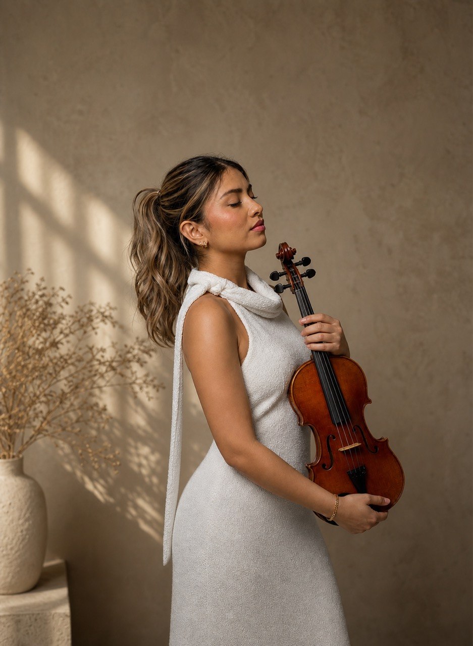 Enny Toro con su violín